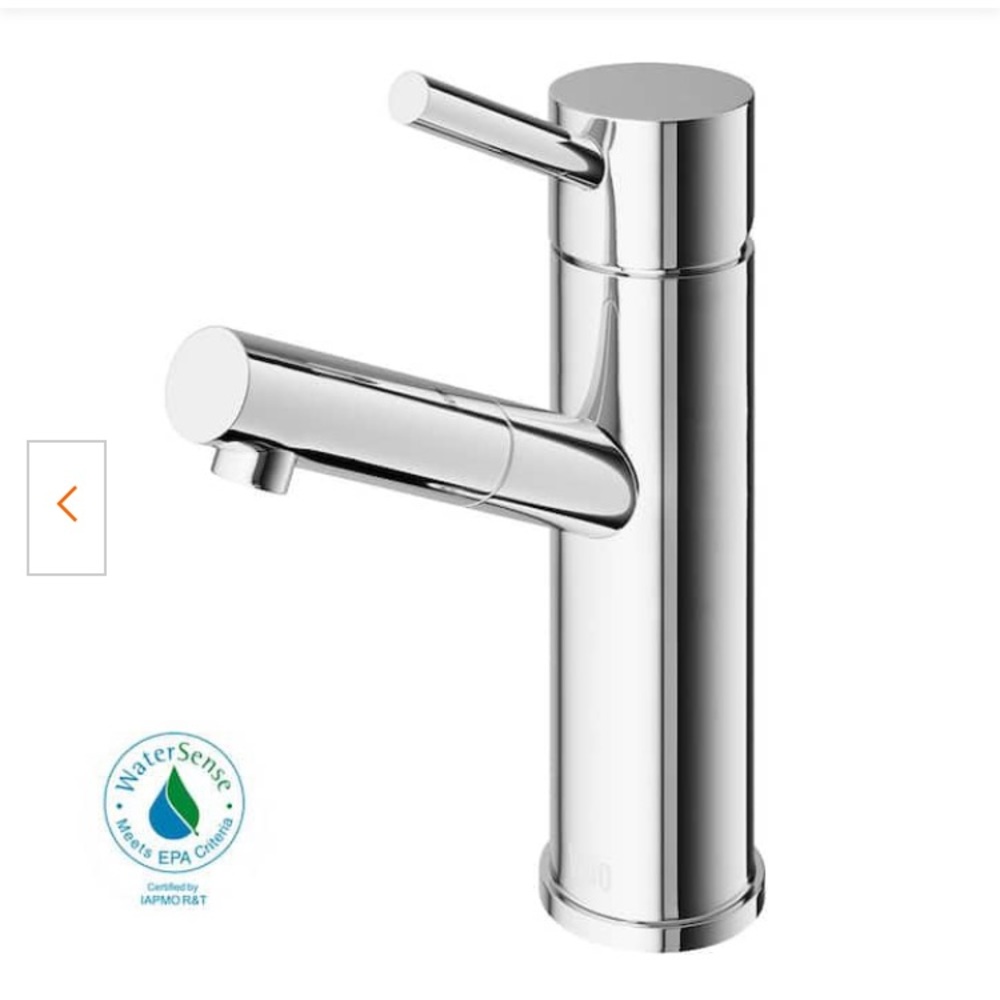 Vigo Noma Single-Handle Single Hole Bathroom Faucet in Chrome